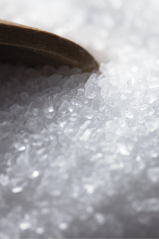 Closeup of dead sea salt crystal