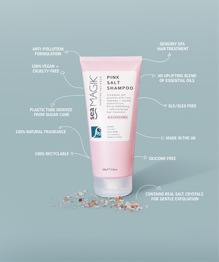 Pink Salt Shampoo Infographic