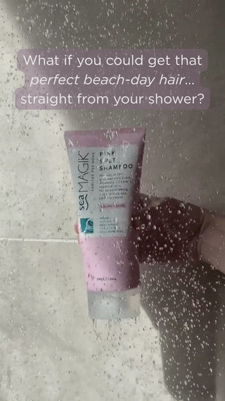 Using Sea Magik Pink Salt Shampoo