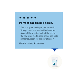 Soothe tired muscles with Epsom Salts